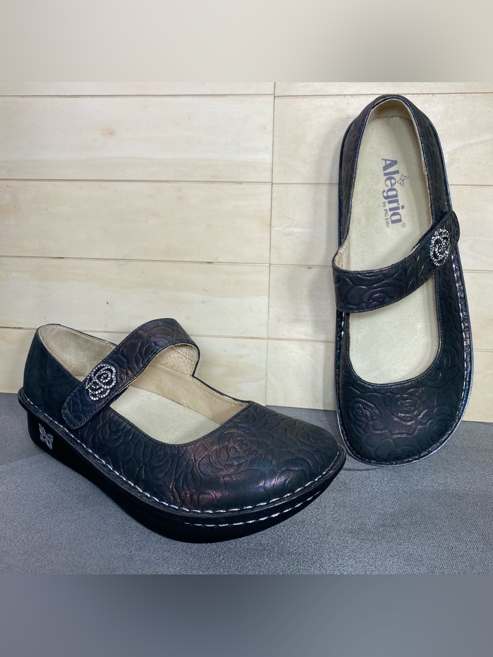 Alegria Paloma Mary Jane Multicolor Women's Size 10 Shoes EU40 Leather - Picture 11 of 11